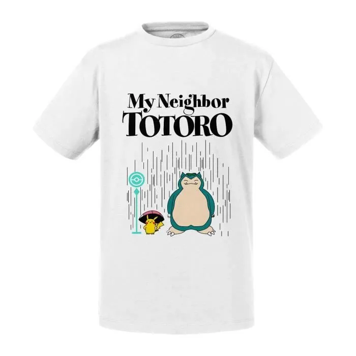 T-shirt Enfant Blanc Ronflex Mon Voisin Parodie Film Series Anime-0