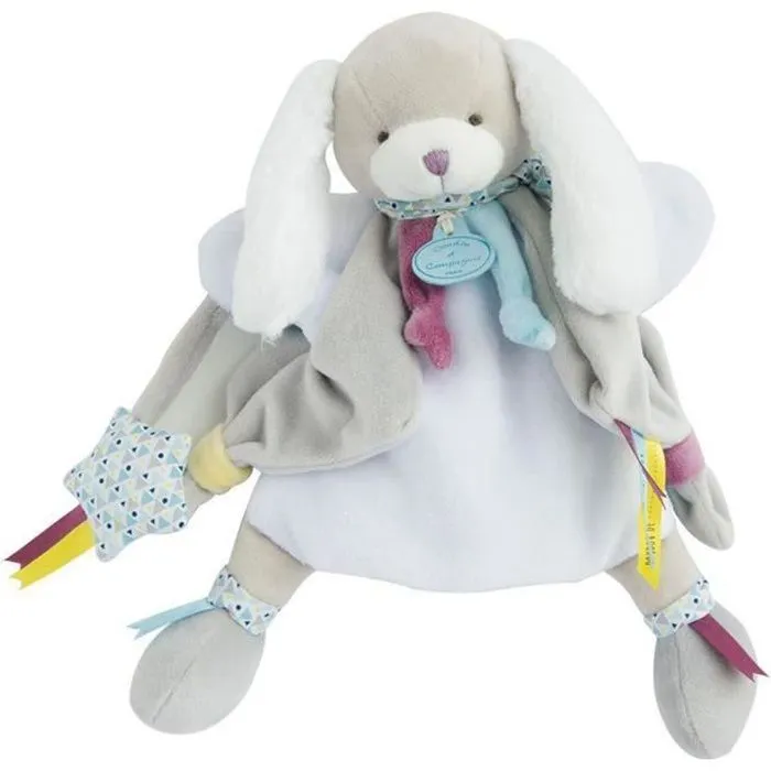 Doudou marionnette - DOUDOU ET COMPAGNIE - Toopi le chien Boy - Gris - Dès la naissance-0