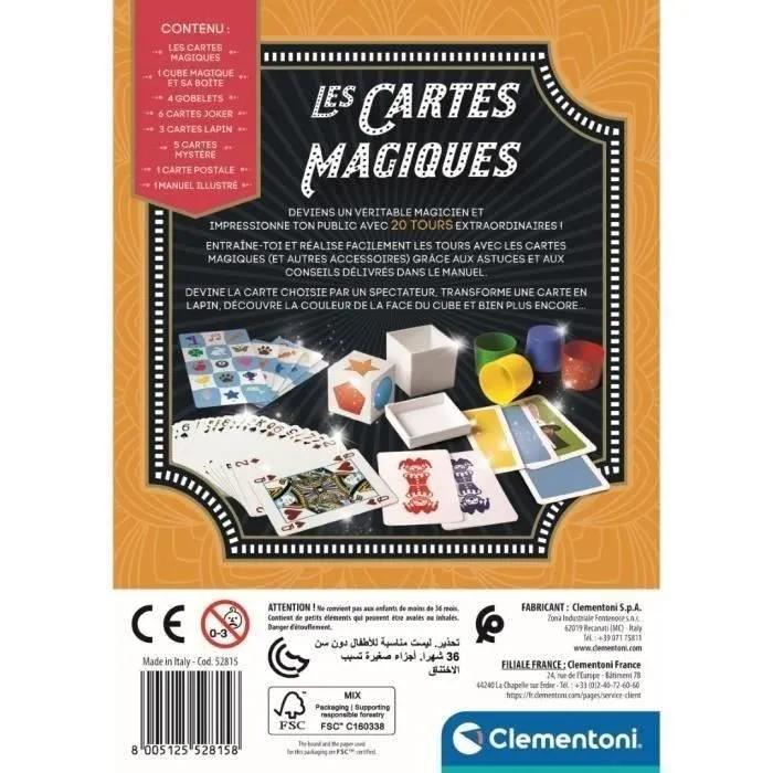 Clementoni - Boître de magie - 20 tours - Dés 7 ans-2