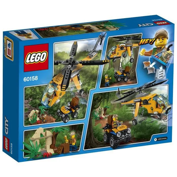 LEGO® City 60158 L'Hélicoptère de la Jungle-2