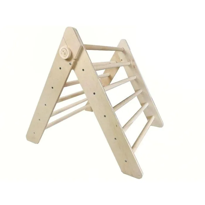 Jouet - ELIS DESIGN - Triangle Pikler Montessori - Naturel - Bois - À monter soi-même-0