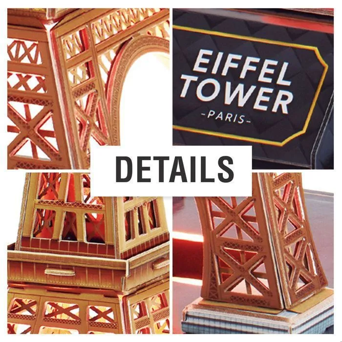 Puzzle 3D, Tour Eiffel LED, Maquette A Construire, Puzzle 3D Adulte Et Puzzle 3D Enfant, Puzzle Enfant 8 Ans, Maquette Jouet Enfant-3