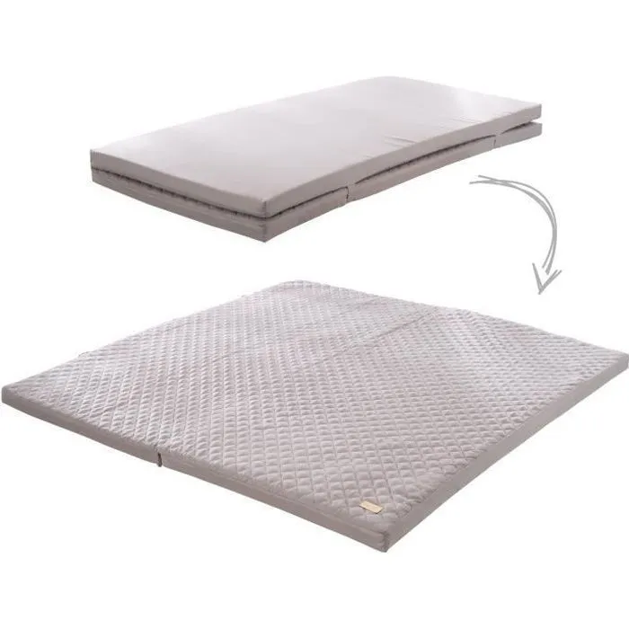 Tapis de Sol en Mousse pour Bébé - ROBA - roba Style - Gris - Pliable et Déhoussable-0