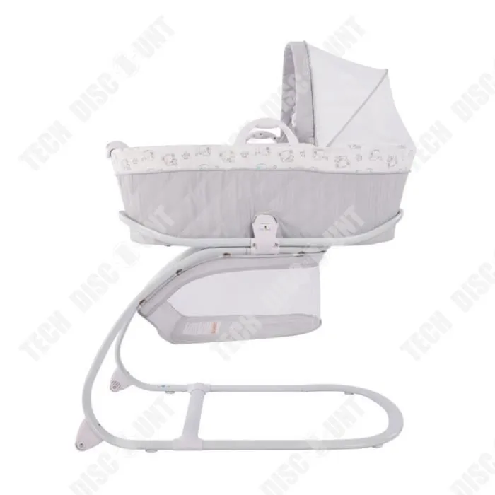 TD® Bébé shaker vibration coaxial sommeil avec rouleaux avec moustiquaire amovible pliant nouveau-né jeu lit lumière lit dans le lit-0