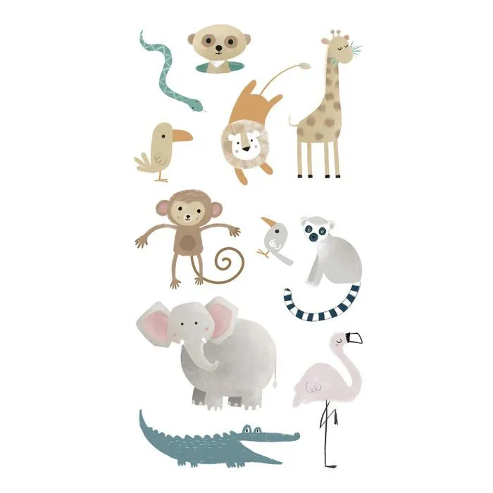 Stickers 3D animaux safari-1