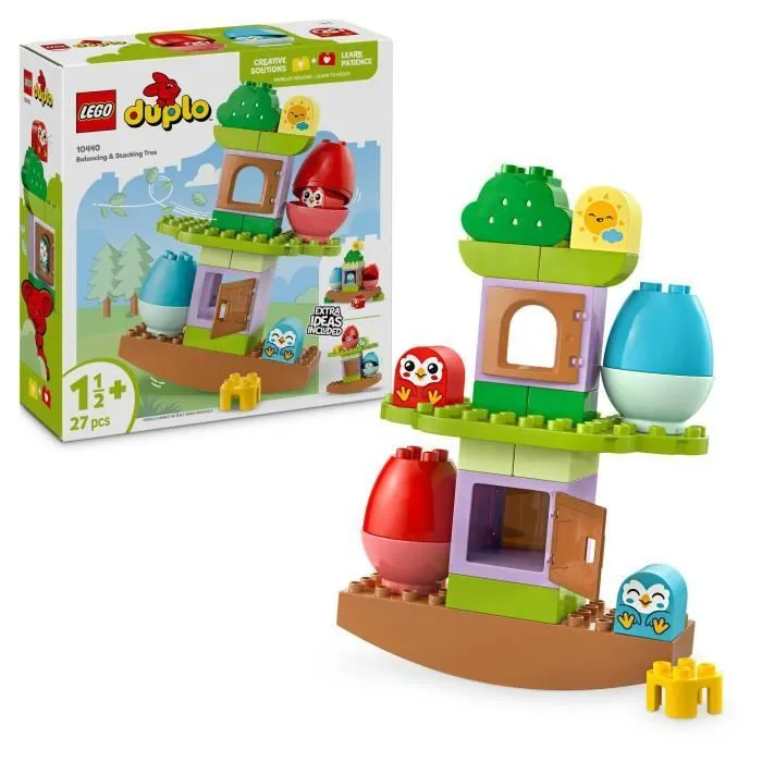 LEGO DUPLO My First 10440 Arbre qui se balance et s’empile - Jouet interactif pour bébés-0