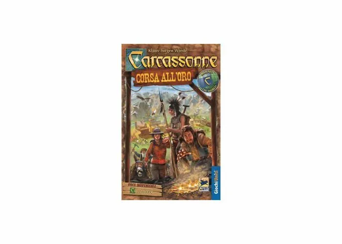 Jeu de societe - jeu de plateau Giochi uniti Games of United States- Carcassonne Independent Game Set : Race All 'Gold-0