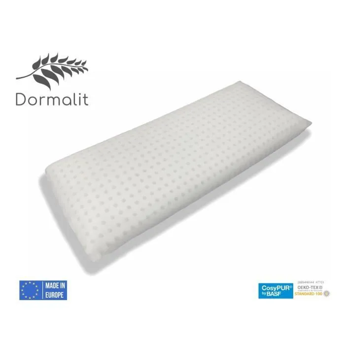 Lot 2 Oreiller Enfant Confort 90X35 - Mousse à mémoire de forme. Déhoussable. Ergonomique. Son premier Oreiller - DORMALIT-3