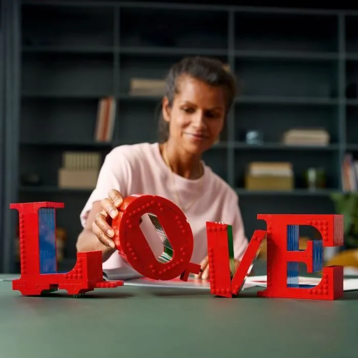 LEGO Art 31214 LOVE - Set de construction pour adultes - Décoration et cadeau pour couples-3