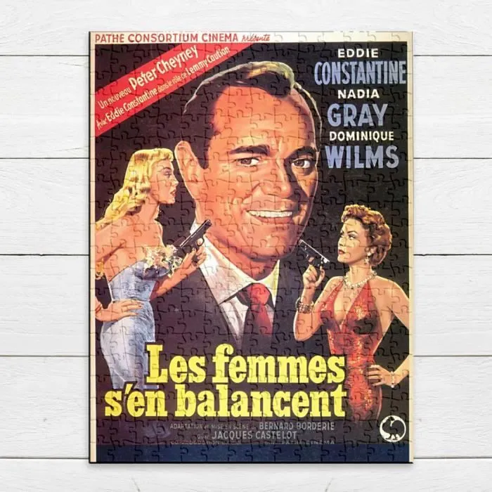 Puzzle Classique 280 pièces les Femmes s'en Balancent Vieille Affiche Française de Film Rétro Poster Cinéma Vintage-3