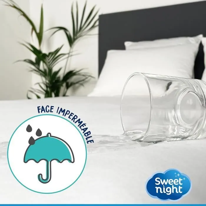 Protège Matelas - SWEET NIGHT - 200x200 cm - Imperméable - Micro-respirant - Lavable à 90°C-1