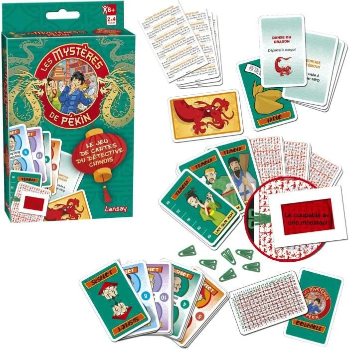 LANSAY - LES MYSTERES DE PEKIN® - Jeu de Cartes - 2 à 4 joueurs - Dès 8 ans-0