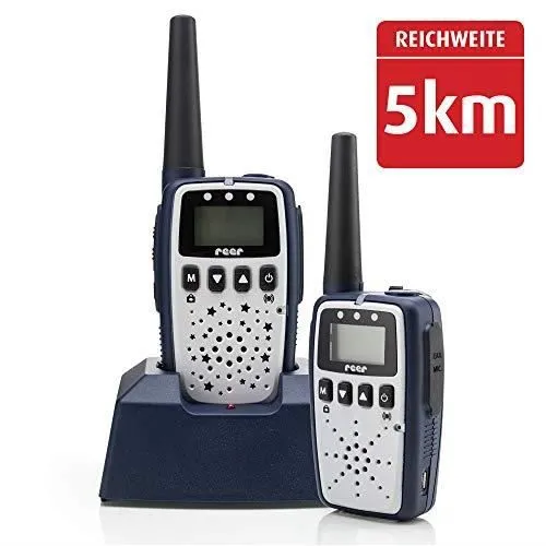 Reer 50133 Care&Talk 2in 1 Babyphone et talkie-walkie Bleu 50133-0