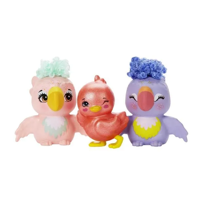 Enchantimals - Famille De Filia Finch - Poupée 15cm et 3 animaux - Intérieur - Blanc - 4 Ans Et +-6