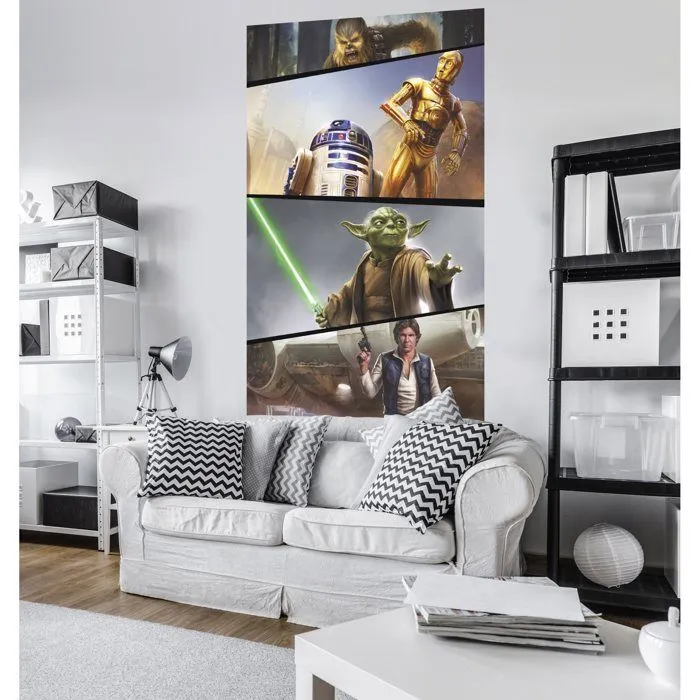 Poster géant intissé - Star Wars - Alliance Rebelle - H 200 x L 120 cm - Décoration murale - Enfant-1