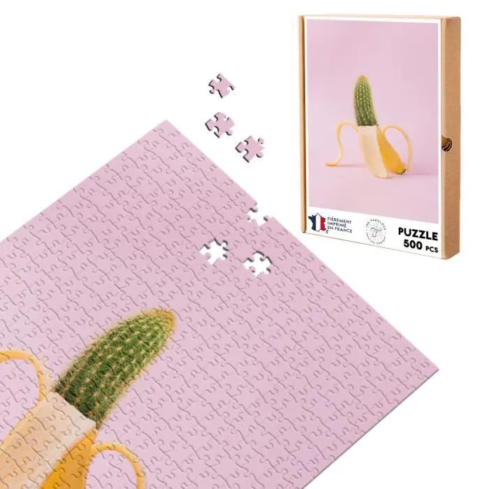 Puzzle Classique - FABULOUS - Banane Cactus - 500 Pièces - Intérieur - Adulte-0