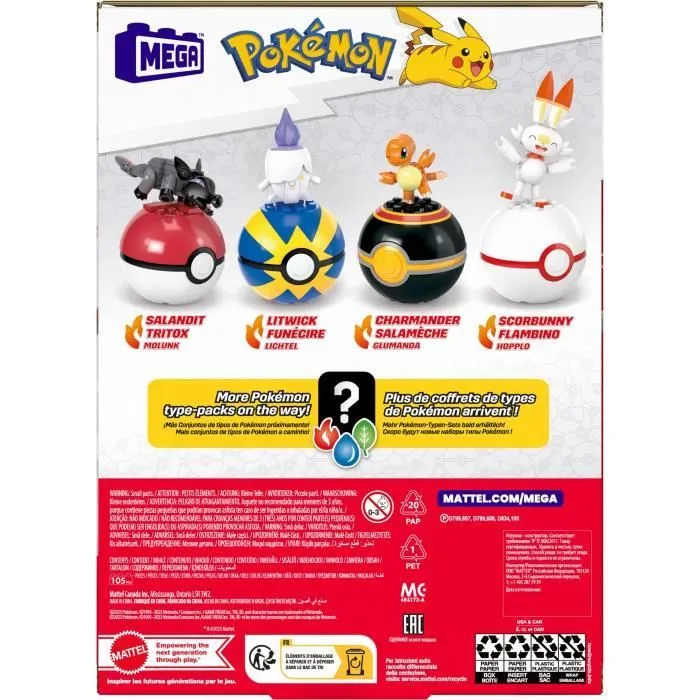 MEGA-Pokémon-Dresseur de Pokémon de type Feu-Coffret de construction HTJ06-7