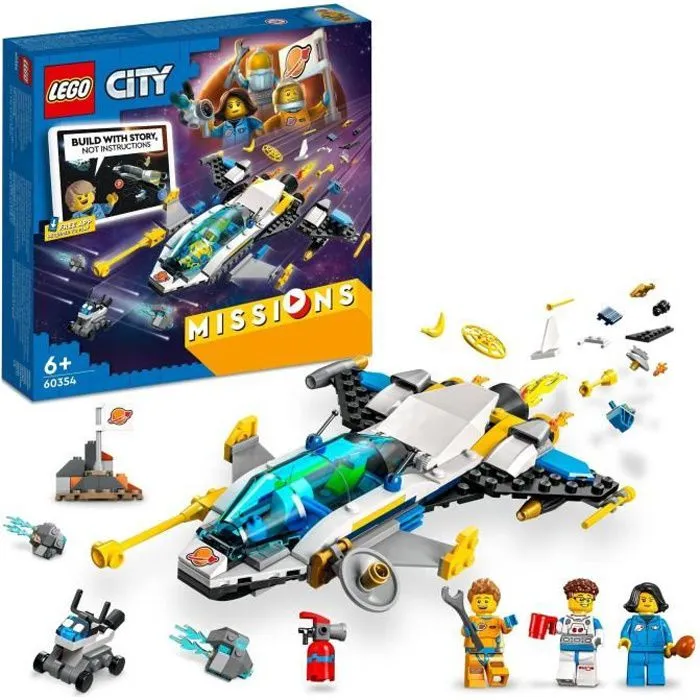 LEGO® City 60354 Missions d’Exploration Spatiale sur Mars, Jouet Construction Interactif-0