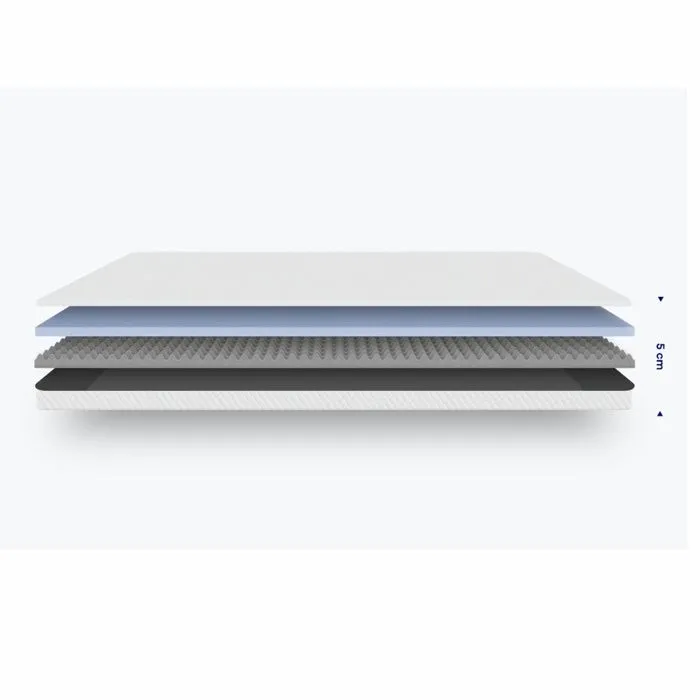 Hypnia - Surmatelas mousse mémoire de forme 5cm déhoussable 90x190cm-3