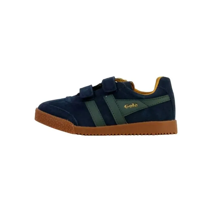Basket - Gola - Barrier Strap - Cuir - Marine/Sage/Soleil - Confort exceptionnel-0