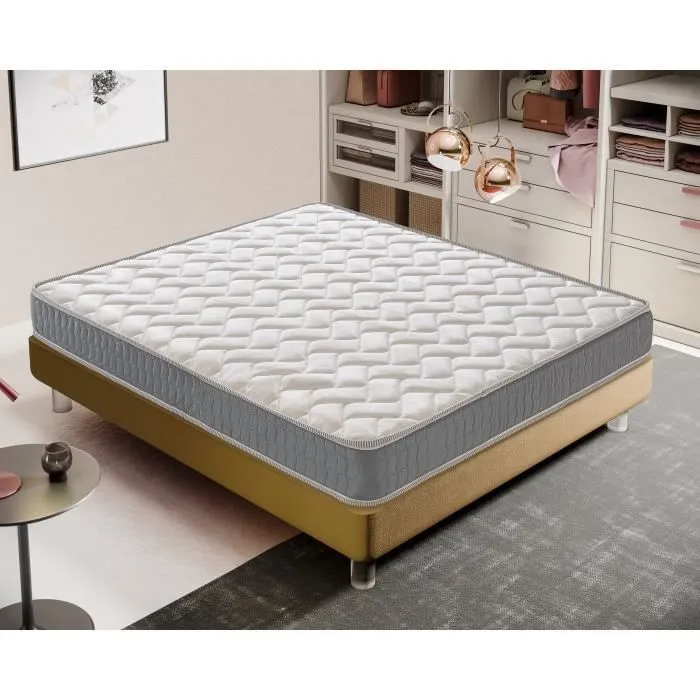 Matelas orthopédique mousse - 13 zones de confort - anatomique et confortable - mod louvre – 140x190-0