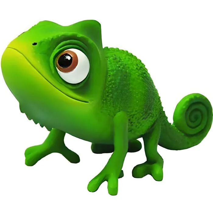 Figurine Pascal 6 cm - Raiponce - Disney Princesses - Vert - Fille - Enfant - A partir de 3 ans-0