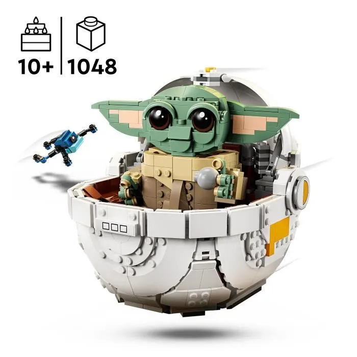 LEGO Star Wars : The Mandalorian 75403 Grogu et son landau - Jeu de construction 10 ans-1