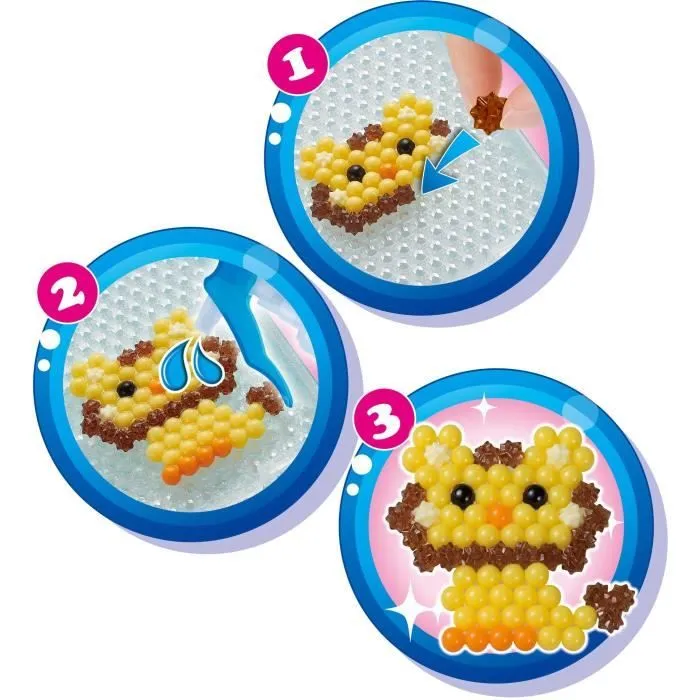 Loisir créatif - AQUABEADS - Recharge fête des animaux - Plus de 600 perles - Mixte - A partir de 4 ans-2