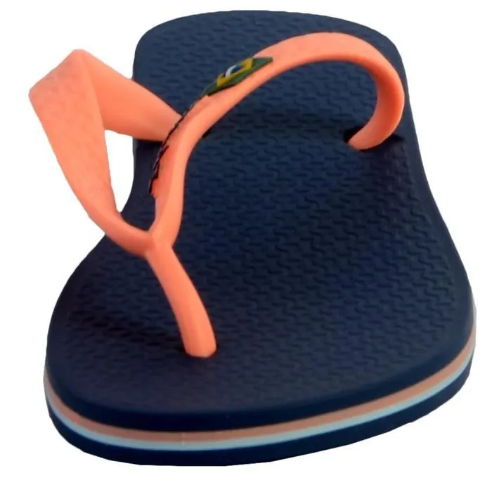 Tong Ipanema Junior Class Brasil 2 - Blue Pink Starck-1