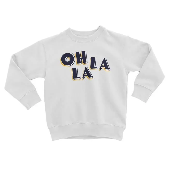 Sweatshirt Enfant Oh La La Expression Onomatopée-0