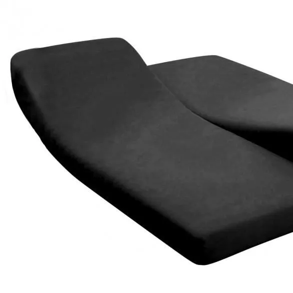 Drap housse pour lit articulé - Made in France - Noir - 140 x 190 cm - 100% coton - 57 fils-0