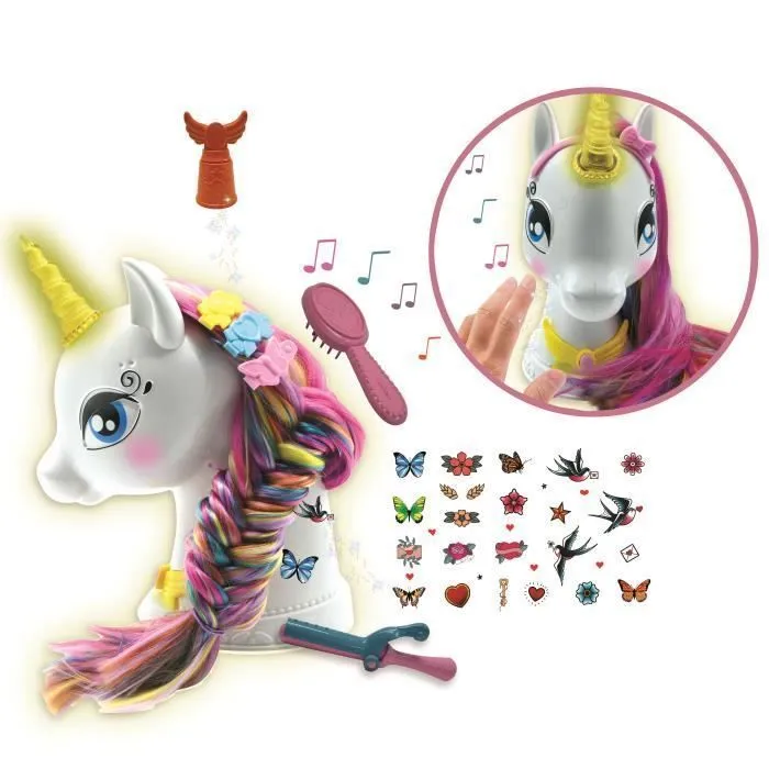 Ma tête à coiffer interactive Licorne-3