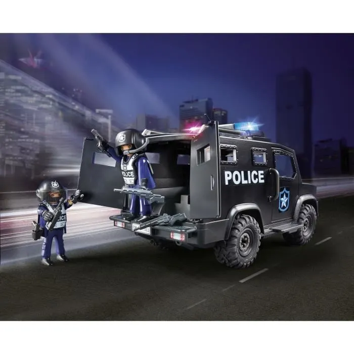 PLAYMOBIL - 71003 - Fourgon de police des forces spéciales - Contient 2 personnages et des accessoires-2