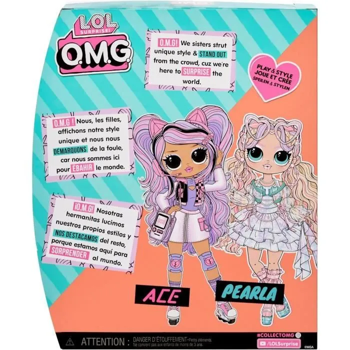 L.O.L. Surprise OMG - Poupée mannequin - Pearl - Poupée 24 cm et accessoires - Dès 3ans-5