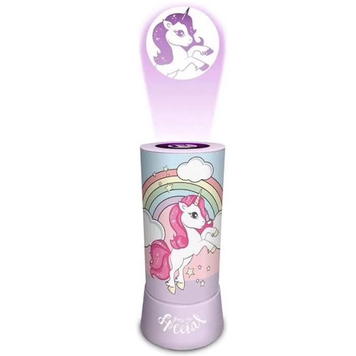 Projecteur Licorne - KIDS LICENSING - Rose - Pile - 20 x 9,5 cm-0