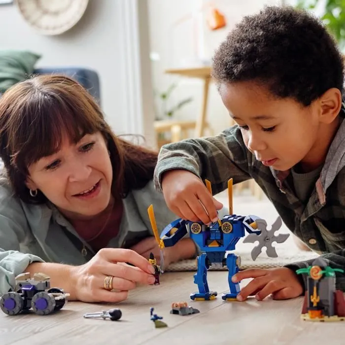 LEGO® NINJAGO 71740 L'Électrorobot de Jay, Jouet de Voiture Ninja, avec 2 Figurines, Dès 4 Ans-3