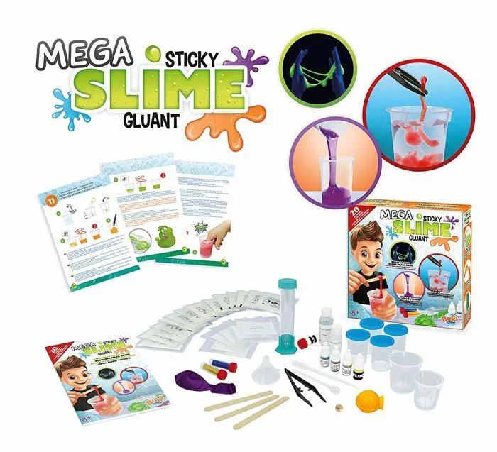 BUKI Méga kit de slime - BUKI FRANCE - Coffret slime pour créer des mélanges gluants sans danger - 15 activités-4