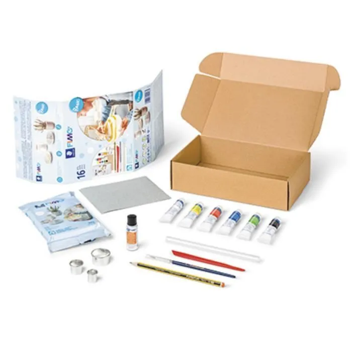Pâte polymère - Fimo - COFFRET FIMO AIR BASIC - 81 pièces - Haute qualité - Pour enfants-1