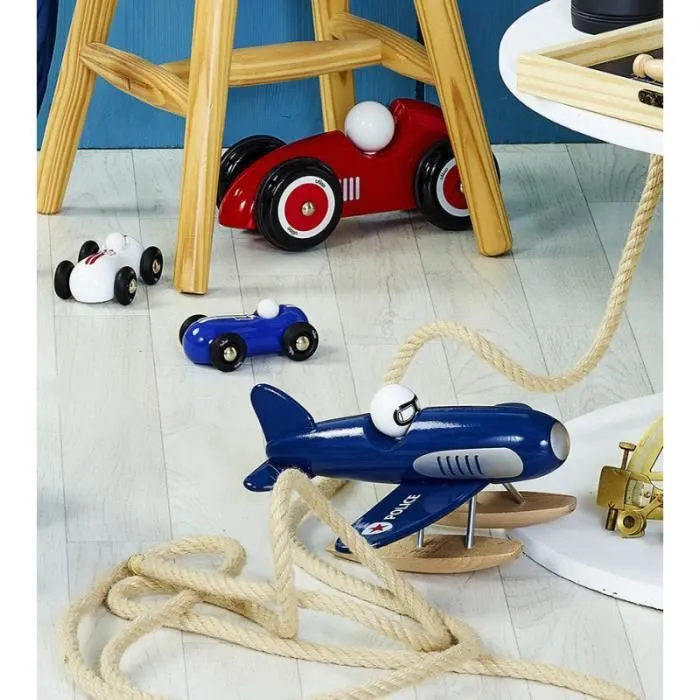 Jouets d'action - VILAC - Streamline Vintage - Voiture en bois - Blanc - L 11 x l 6.5 x H 4 cm-0