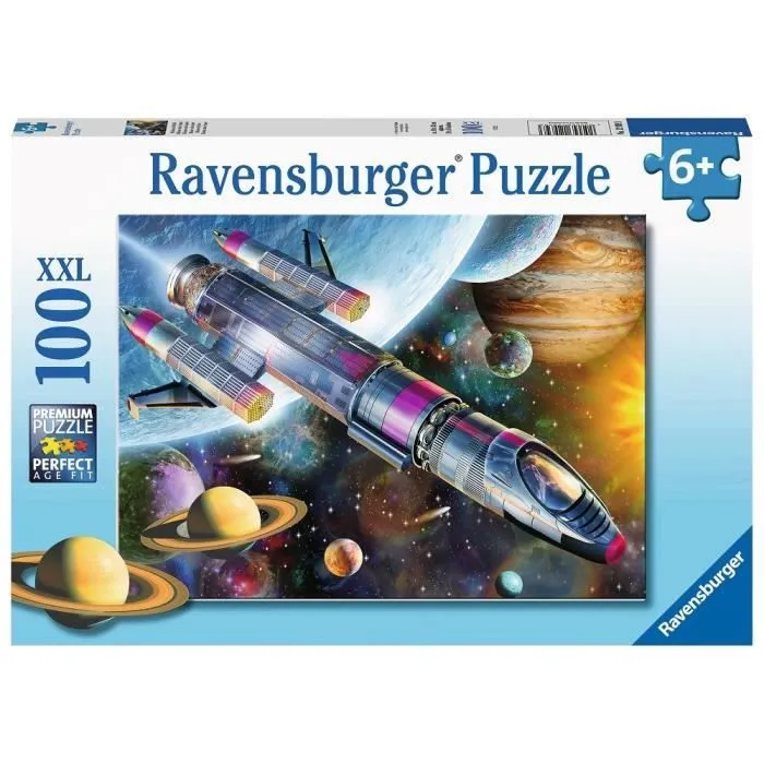 Puzzle 100 pièces XXL - Mission dans l'espace - Ravensburger - Enfant 6 ans - Mixte-2
