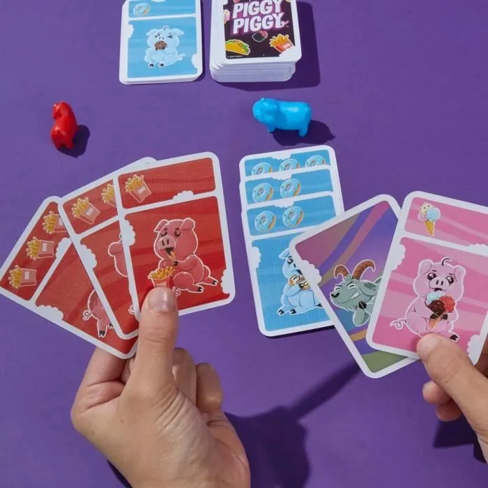 Piggy Piggy, Jeu de Cartes Familial, Version Française, Hasbro Gaming-3
