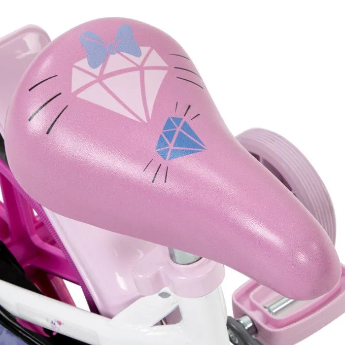 Huffy Disney Minnie Mouse Vélo Fille 12" 3-5 ans Rose & Blanc + Stabilisateurs-2