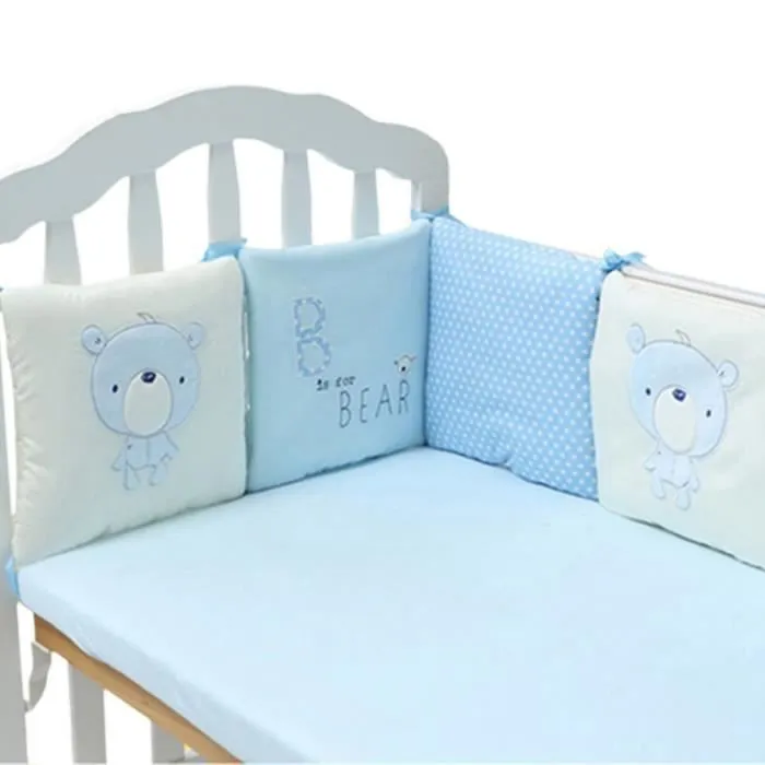 Tour de lit Bébé Jiyaru - Coussin 30*30cm - Bleu-0