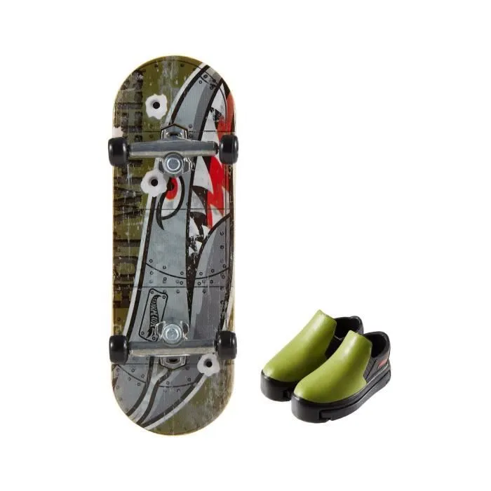 Hot Wheels - Coffret Finger Skate et Chaussures - Tony Hawk - 3 ans et +-8