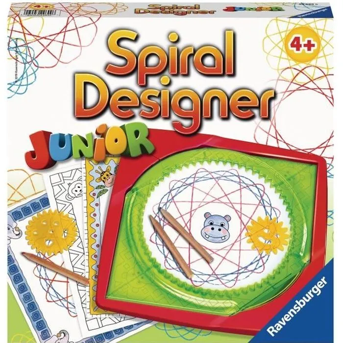 Junior Spiral Designer - Ravensburger - Dessins enfants - Mandala en spirale - dès 4 ans - Vert-0