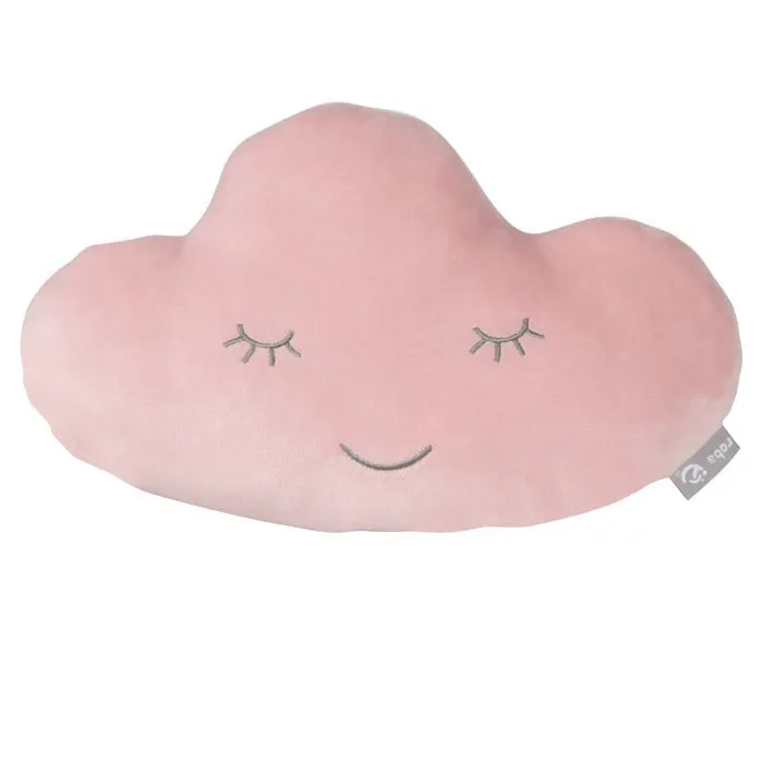ROBA Canapé et Fauteuil Enfant Lil Sofa + Coussin Décoratif Nuage - Ensemble en Velours - Rose/mauve-5