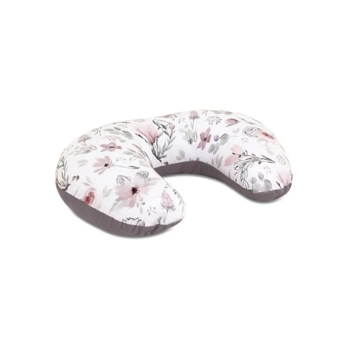 Bellochi Coussin D'allaitement avec Housse Coussin Allaitement 40x60 cm - Velours - Choco fantasy-0