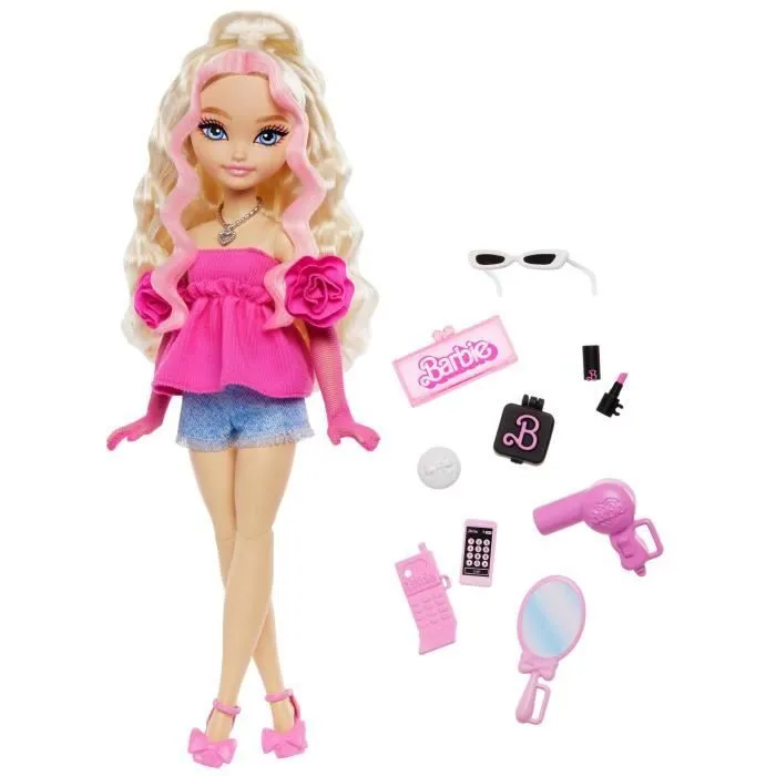 BARBIE équipe de Rêve « Malibu »-Poupée et 8 accessoires - Barbie - HYC21-3