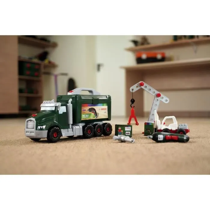 Jouet de bricolage - KLEIN - Camion de bricolage Bosch à monter/démonter - Jeu de construction de plus de 80 pièces.-1