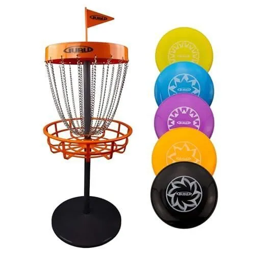 Mini Basket Set - GURU - Disc Golf - Intérieur - 5 mini-disques - Facile à transporter-0